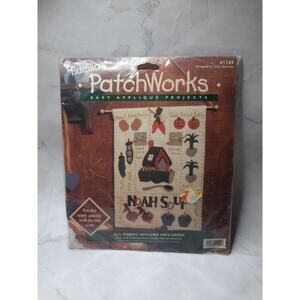 Bucilla Patchworks Easy Applique Project Kit Noah Soup 41144 13 x 17